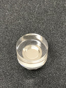 Hickory Hardware P3709-CASN-10B Midway Pack of (10) 1-1/4" Chic Acrylic Clear Round Button Cabinet Knobs / Drawer Knobs - Crysacrylic / Satin Nickel