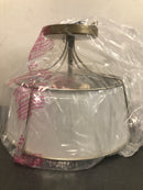 Home decorators collection DSHD19547SF Charleston Park 13 in. 3-Light Brushed Gold Semi-Flush Mount