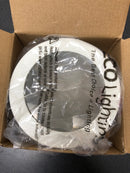 Elco EL912SH 4" White Lexan Shower Trim with Frosted Lens - White