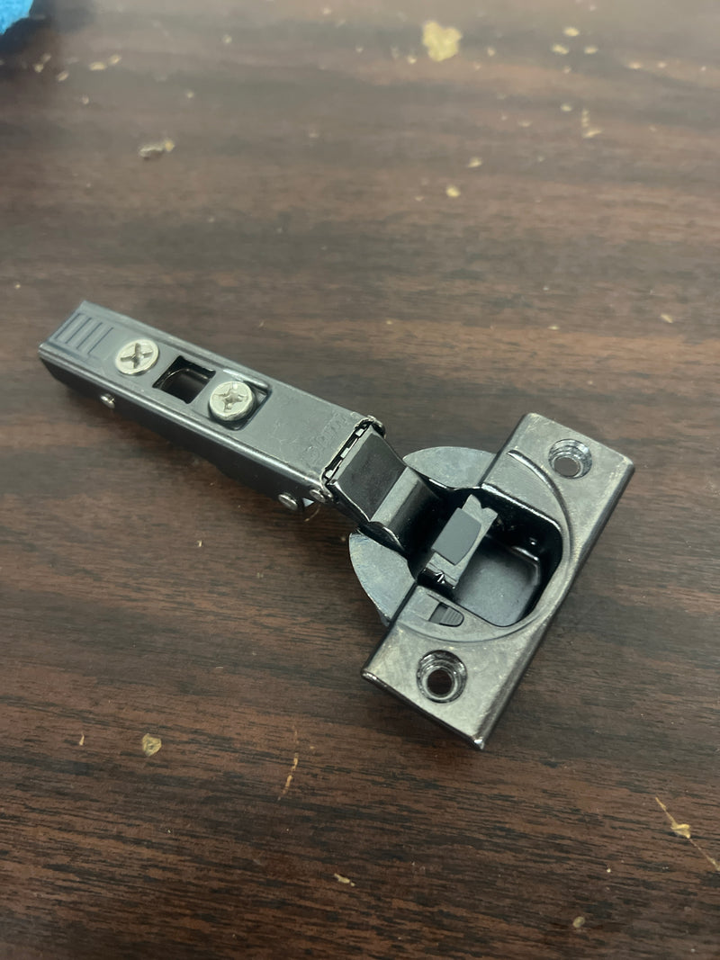 Blum B71B3550BK BLUMOTION Full Overlay Screw-On Cabinet Door Hinges with 110-Degree Opening Angle - Black Onyx