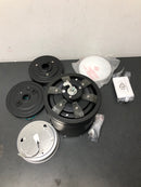 Hinkley Lighting 900860FMB-LWD Hover Flush 60" 3 Blade Smart LED Indoor / Outdoor Ceiling Fan with HIRO Control - Matte Black