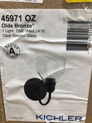 Kichler 45971OZ Avery 9" Tall Upward Gooseneck Arm Bathroom Sconce - Olde Bronze