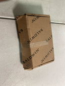 Baldwin 1435056I 3.5" x 3.5" Solid Brass 1/4" Radius Corner Plain Bearing Mortise Hinge - Single Hinge - Satin Nickel