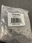 Top Knobs TK321PC Reeded 1-1/2 Inch Mushroom Cabinet Knob from the Chareau Collection - Polished Chrome