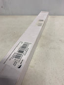 Signature Hardware 954044-18 Anberlin 18 Inch Center to Center Appliance Pull - Matte White Handle - Satin Nickel