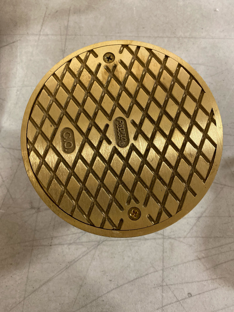 PROFLO PF42928 6" Brass Cover with 4" ABS Adjustable Cleanout - N/A