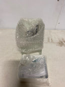 Volume Lighting 1901-6 1 Light Bath Bar with Rectangle Shade - White