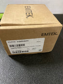 Emtek Passage Set, Modern Rectangle Rosette, Hercules Lever (Left Hand, Flat Black)