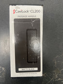 Cavilock CL205D0048 CL200 Magnetic Privacy Pocket Door Set with Snib and Emergency Release for 1-3/4 Inch Door Thickness - Matte Black