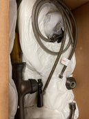 Newport Brass 2470-5313 Jacobean Single Handle Kitchen Faucet with Side Spray, English Bronze