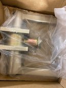 Emtek 5122HLOUS15RH Helios Right Handed Single Cylinder Keyed Entry Door Lever Set with Square Rose - Satin Nickel