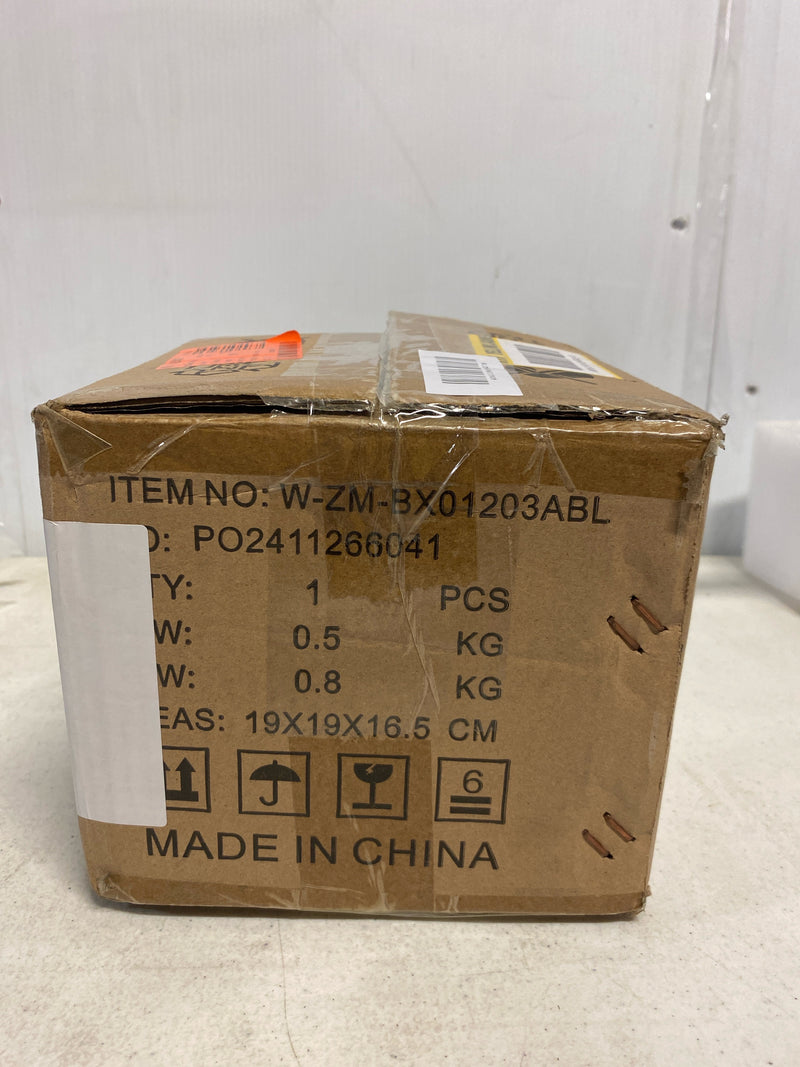 Modern Black Semi Flush Mount Ceiling Light w/ Crystal Shade NEW W-ZM-BX01203ABL