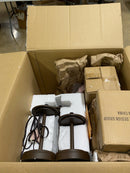 Justice Design Group POR-8797-10-BMBO-DBRZ Limoges Collection Dakota 3-Light Table Lamp