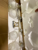Living District LD2321SG Gene 4 Light 38 inch Satin Gold Bath Sconce Wall Light