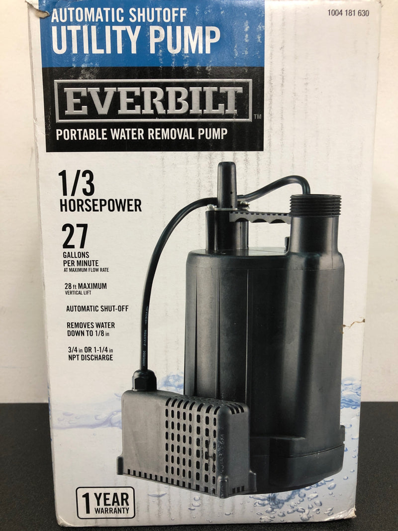 Everbilt EBAU33 1/3 HP Automatic Utility Pump