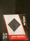 Reln FD0802SQBK 8 in. x 8 in. Matte Black Shower Drain with Square Pattern Drain Cover