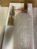 Living District Savant 4.5" Wall Sconce Clear Shade in Satin Gold