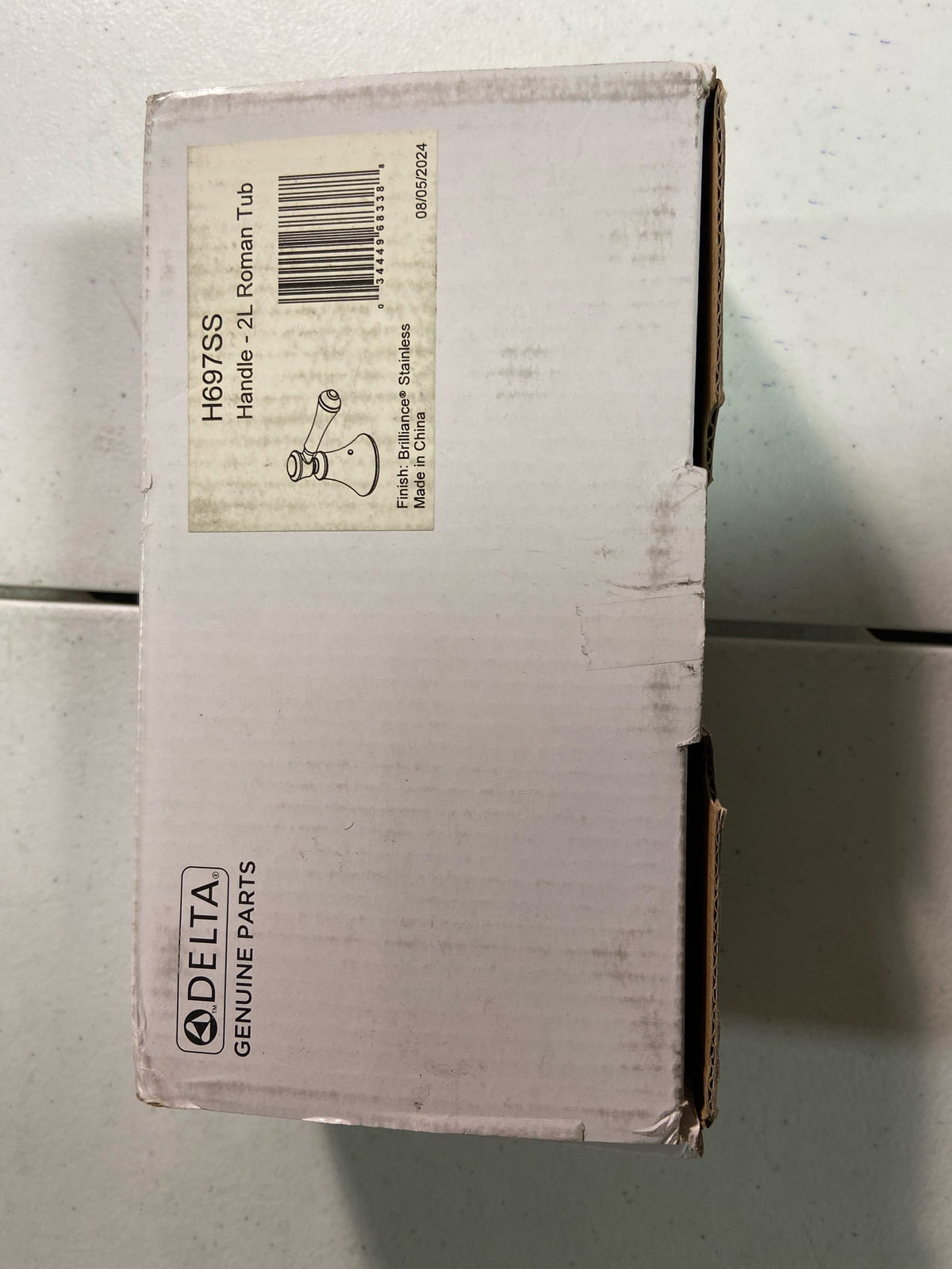 Delta H697SS Cassidy Two Lever Bath Roman Tub Handle Kit - Brilliance Stainless