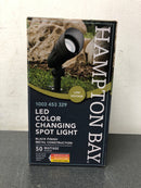 Hampton Bay Lighting 9.8-Watt Millennium Black Adjustable Light Color Outdoor Integrated LED Landscape Spot Light (IWH2301LL-7)