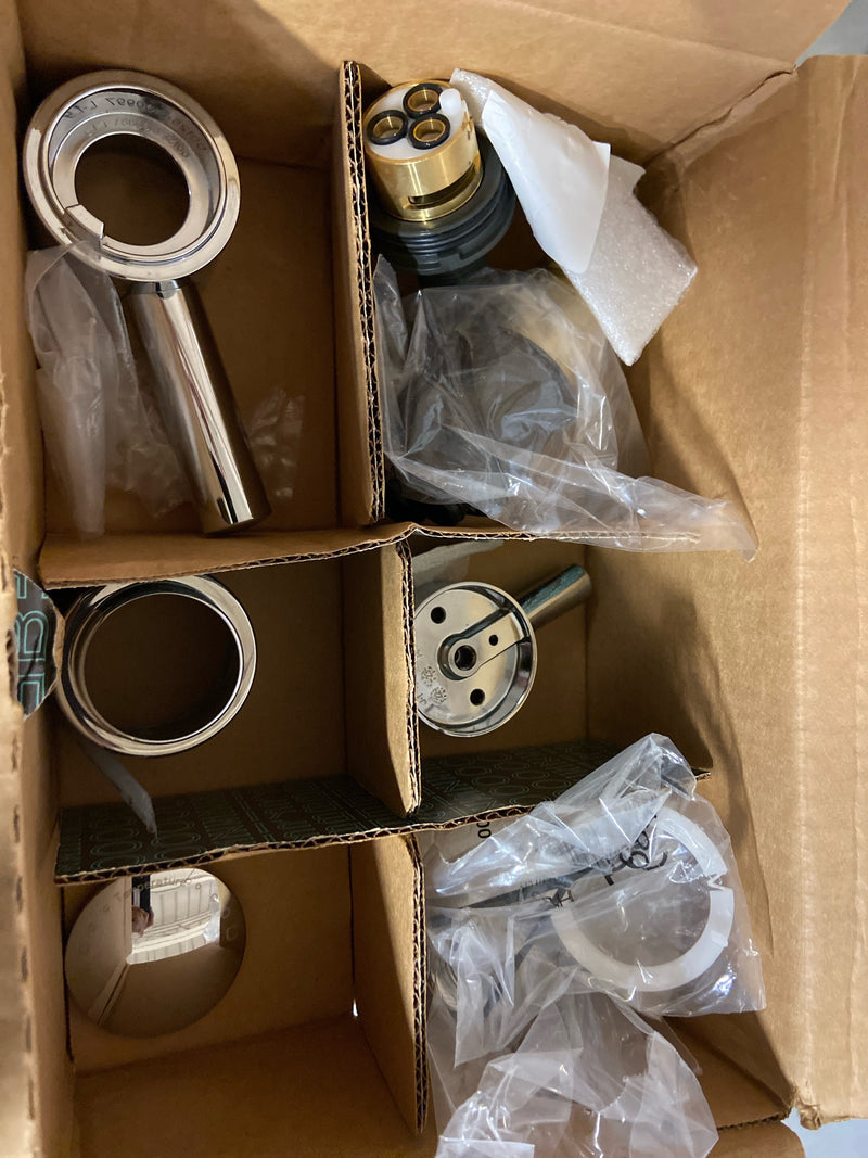 Brizo T75575-PC Odin Thermostatic Valve Trim with Integrated Volume Control and 3 Function Diverter for Two Shower Applications - Less Rough-In - Chrome