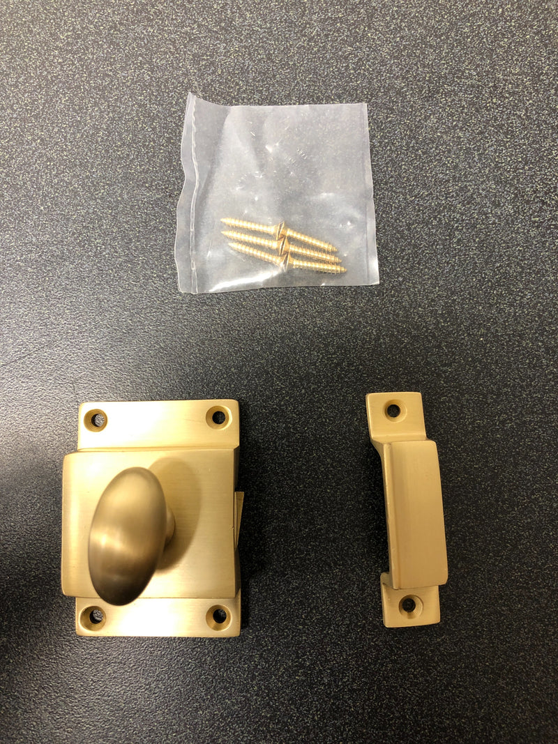 Deltana CL1580CR003 2-5/16" x 1-9/16" Solid Brass Cabinet Lock - Lifetime Polished Brass