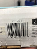 Zenna home 72S2ALBNL NeverRust 50 in. to 72 in. Aluminum Dual Mount Curved Shower Curtain Rod in Brushed Nickel