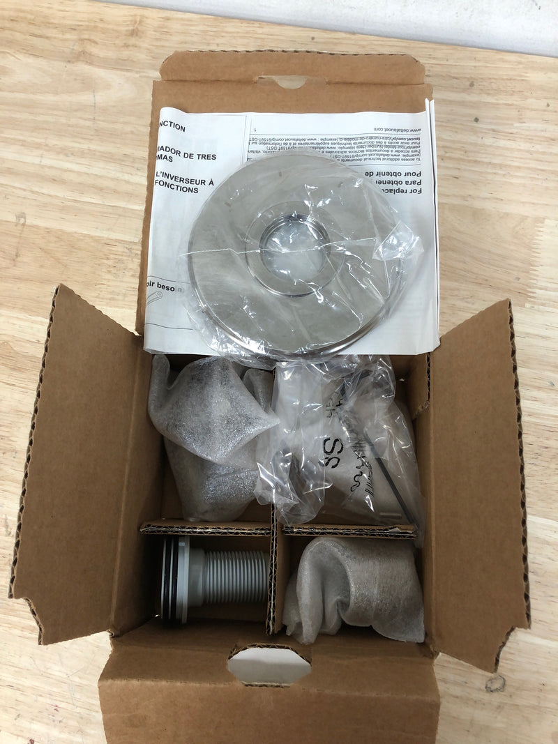 Delta T11948 Bowery Six Function Diverter Valve Trim Less Rough-In Valve - Three Independent Positions, Three Shared Positions - Brilliance Stainless