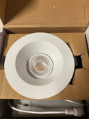 Wac limited R3JRAT-WCS-WT Kenric 3.5 in. Round Adjustable 5CCT Remodel IC Rated Indoor/Outdoor Integrated LED Recessed Light Trim