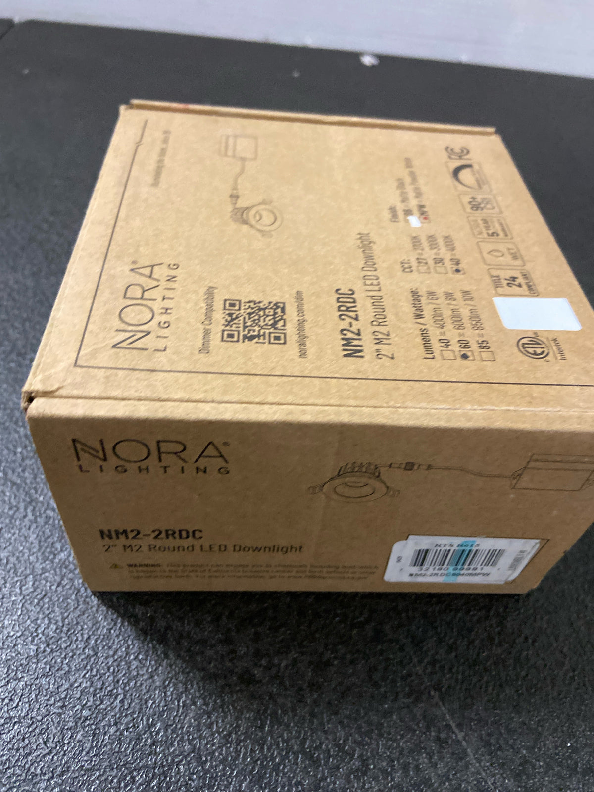 Nora Lighting NM2-2RDC6040MPW M2 LED Canless Recessed Fixture with 3" Open Trims - IC Rated - Matte Powder White