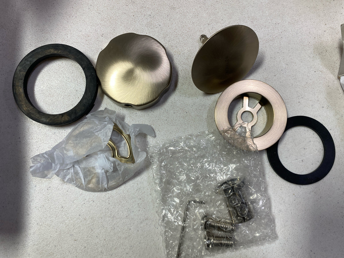 Kohler K-7214-BV Clearflo 1-1/2" Tub Drain Kit - with Overflow - Less PVC - Brushed Bronze
