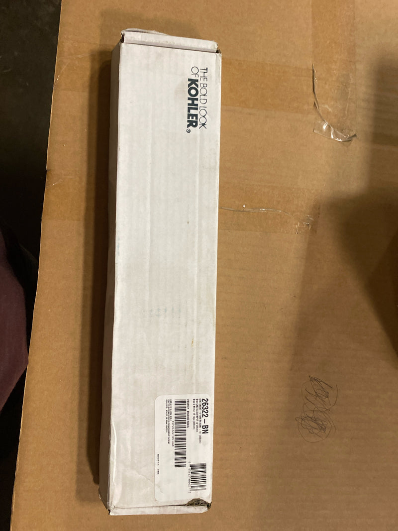 Kohler K-26322-BN Statement 15-1/2" Wall Mounted Single Function Rainhead Arm and Flange - Vibrant Brushed Nickel