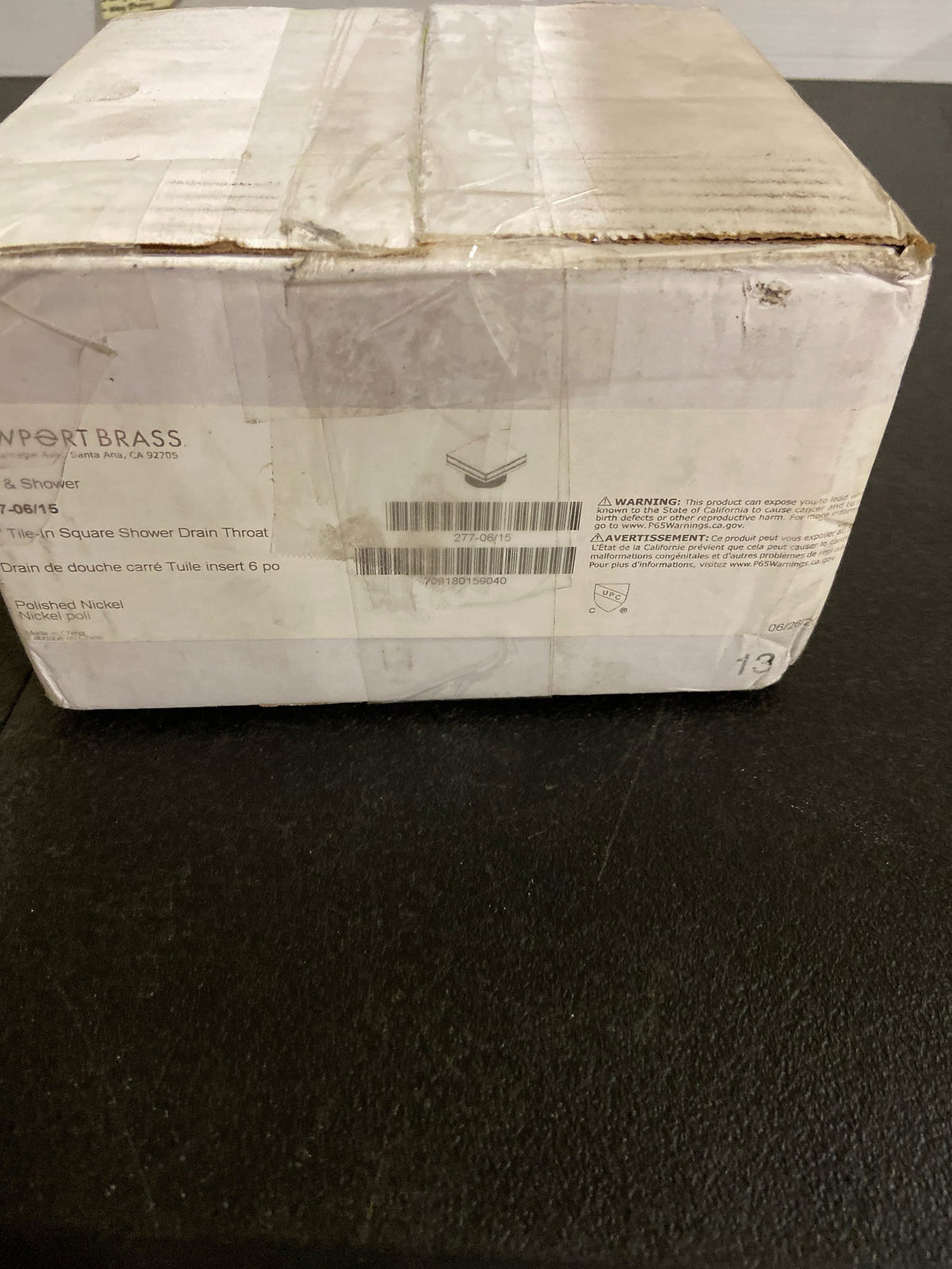 Newport Brass 277-06/15 6" In Tile Drain Throat