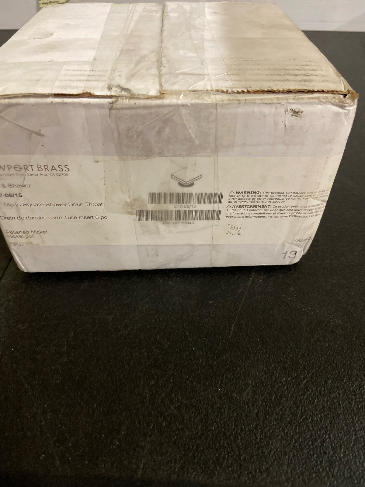 Newport Brass 277-06/15 6" In Tile Drain Throat