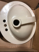 Kohler K-2196-4-96 Pennington 20-1/4" Drop In Bathroom Sink with 3 Holes Drilled and Overflow - Biscuit