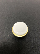 Sietto R-1300-SB Geometric 1-1/4 Inch Mushroom Cabinet Knob - Satin Brass