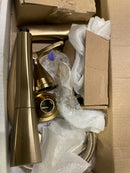 Delta T4776-CZ-PR Stryke Deck Mounted Roman Tub Filler with Lever Handles and Built-In Diverter - Includes Hand Shower - Lumicoat Champagne Bronze