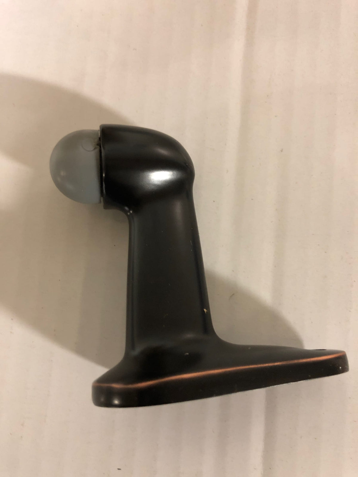 Emtek 2253US10B 2-7/8" Projection Goose Style Solid Brass Floor Mounted Door Stop - Oil Rubbed Bronze