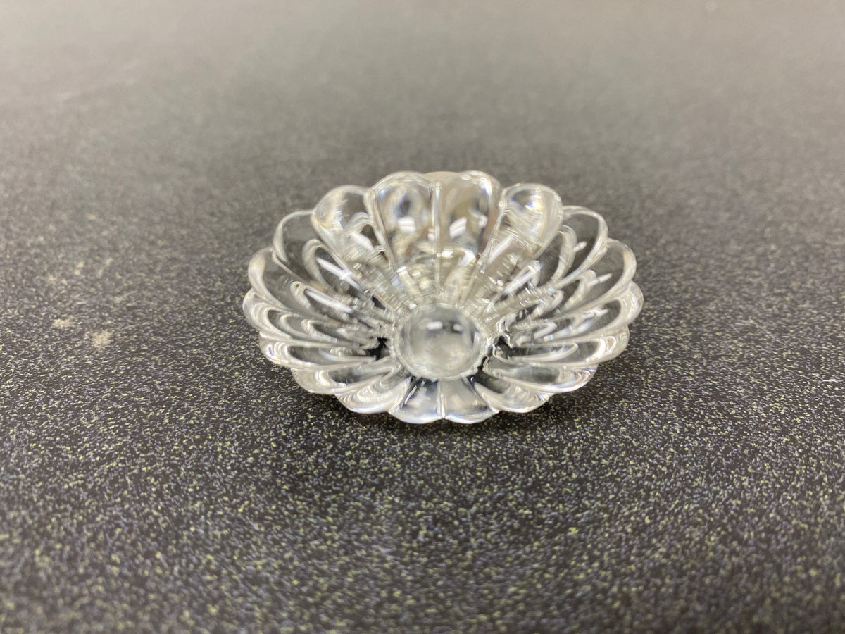 Nostalgic Warehouse 749997 Vintage Oval Fluted Crystal 1-3/16" Cabinet Knob - Polished Nickel
