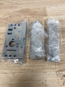 Emtek 2154US15134 Narrow Modern Rectangular 7-1/4 Inch Passage Mortise Pocket Door Pull for 1-3/4" Thick Doors - Satin Nickel