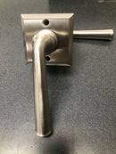 Baldwin PSFEDTSR150 Federal Passage Leverset with Traditional Square Rose - Satin Nickel