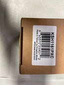 Kingston Brass KSH1161PXC Cold Porcelain Cross Handle, 3/8" X 16PT - Polished Chrome