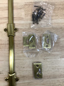Emtek 8513US7 18" Solid Brass Surface Bolt with Strikes and Screws - French Antique