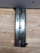 Knape and Vogt KV8505B12 8505 Series 12 Inch Over Travel Side Mount Ball Bearing Drawer Slides with 150 Pound Weight Capacity and Quick Disconnect - Pair - Anochrome