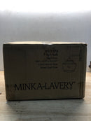 Minka Lavery 2571-575 Cornwell 10" Tall Bathroom Sconce with Etched Opal Glass Shade - Aged Brass