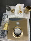 Brizo T75506-GLLHP Thermostatic Valve Trim with Integrated Volume Control and 3 Function Diverter for Two Shower Applications - Less Handles and Rough-In - Luxe Gold