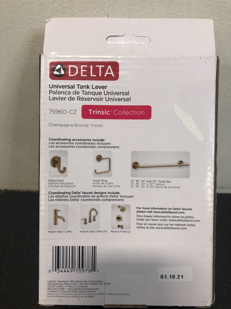 Delta Trinsic Side Tank Lever