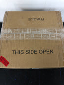 Lnc A01910 Modern Industrial 1-Light Black Pendant with 10.2 in. W Clear Glass Shade Metal Wire Cage Shade Barn Ceiling Chandelier