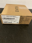 Emtek 520WNWDUS19 LH Dark Walnut Privacy Door Lever Set Disk Rosette ,L-Square Stem - Flat Black.