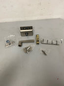 Baldwin PVTAPRSR492 Taper Privacy Leverset with Rustic Square Rose - White Bronze