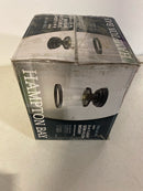 Hampton Bay Rigby 9.6 in. 1-Light Matte Black Round Flush Mount, Farmhouse Ceiling Light